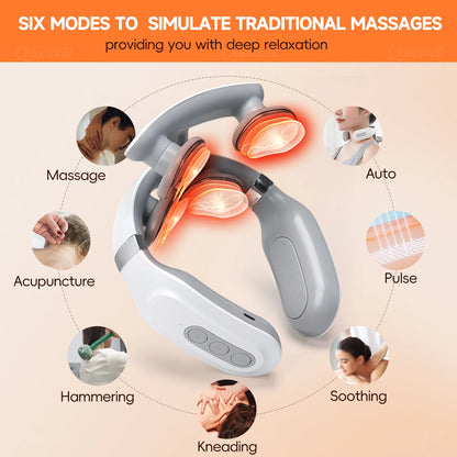 4D Smart Heating Neck Massager