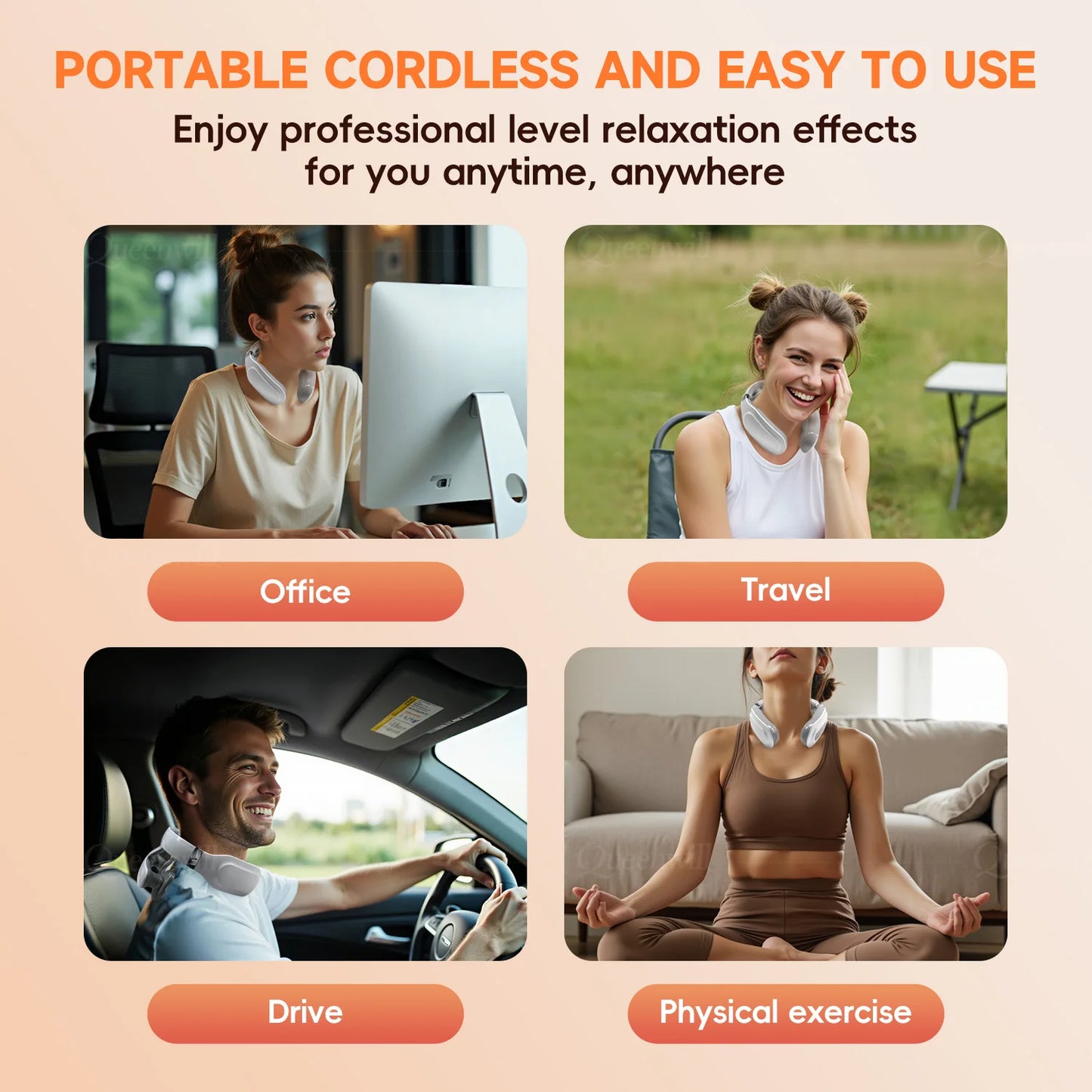 4D Smart Heating Neck Massager