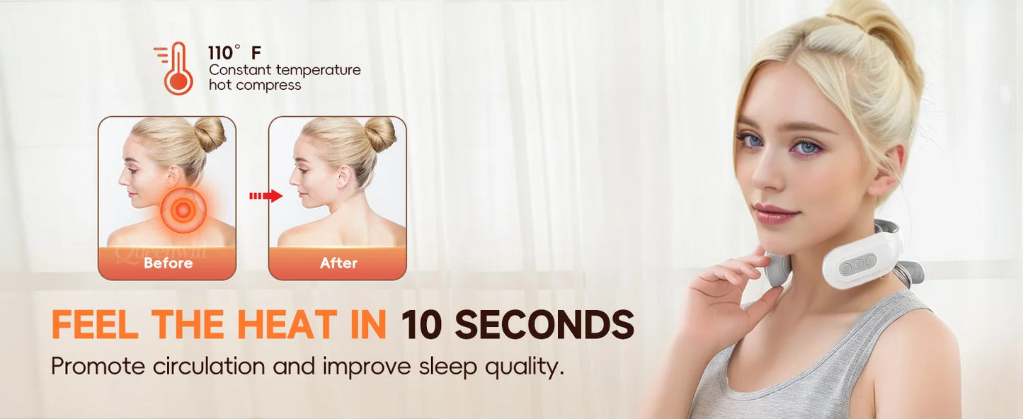 4D Smart Heating Neck Massager