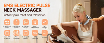 4D Smart Heating Neck Massager